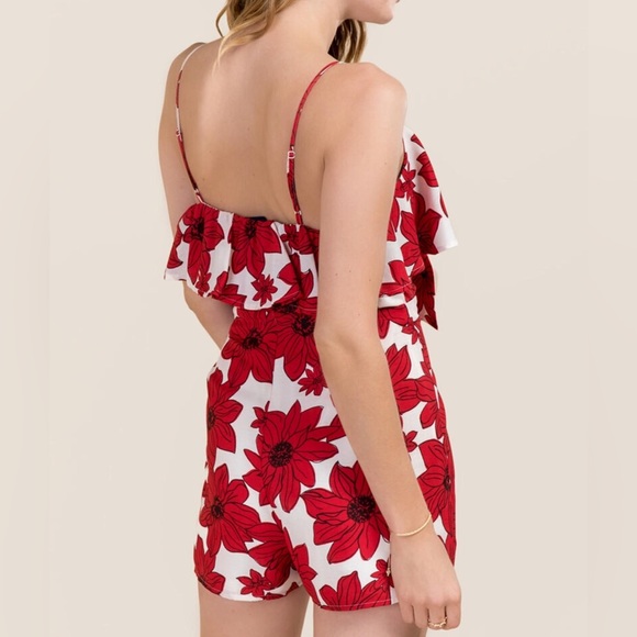 Floral Romper - Tie in Front - Picture 3 of 13
